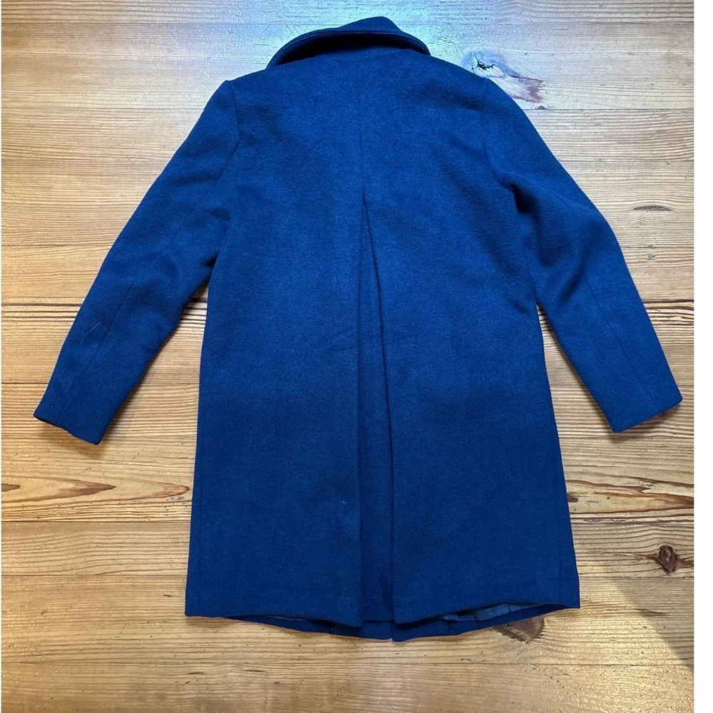 Colleen Lopez Wool‎ Blend Coat Women Blue Excellent Rhinestone Pocket SIZE XS - Picture 7 of 7